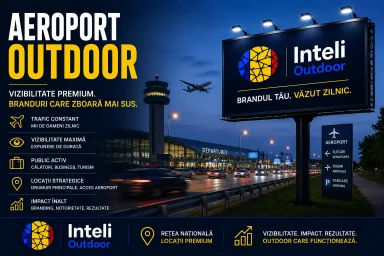 Reclame outdoor l&acirc;ngă aeroporturi: cui se potrivesc