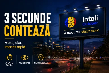 C&acirc;t timp are o reclamă outdoor să &icirc;ți atragă atenția?