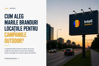Cum aleg marile branduri locațiile pentru campaniile outdoor?
